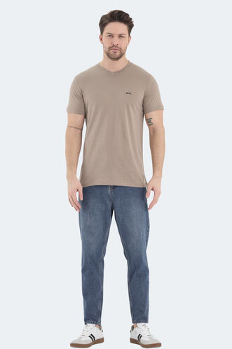 Slazenger RIVALDO Men's T-Shirt Brown - Thumbnail