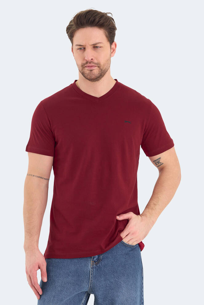 Slazenger RIVALDO Men's T-Shirt Burgundy