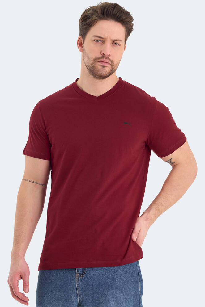 Slazenger RIVALDO Men's T-Shirt Burgundy