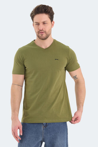 Slazenger RIVALDO Men's T-Shirt Khaki - Thumbnail