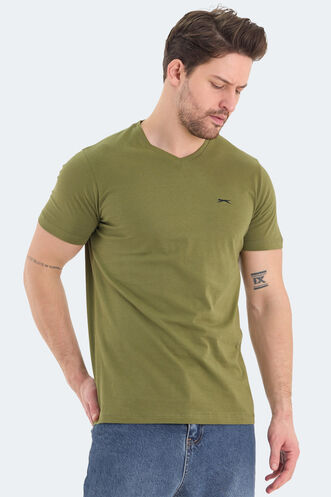 Slazenger RIVALDO Men's T-Shirt Khaki - Thumbnail
