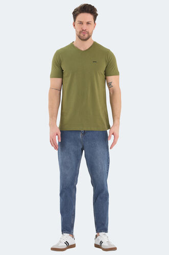 Slazenger RIVALDO Men's T-Shirt Khaki - Thumbnail