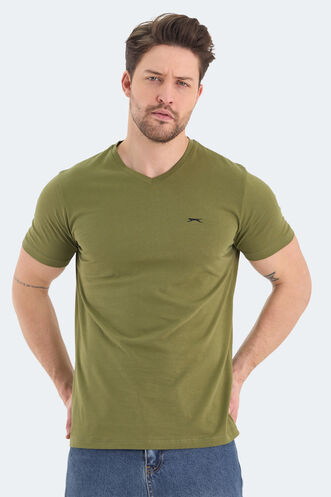 Slazenger RIVALDO Men's T-Shirt Khaki - Thumbnail