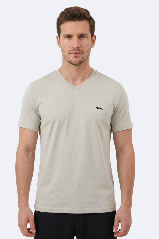 Slazenger RIVALDO T Erkek Açık Gri Tişört