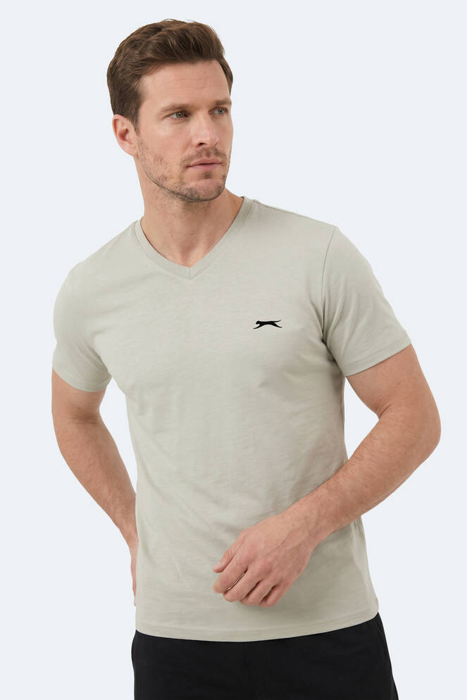 Slazenger RIVALDO T Erkek Açık Gri Tişört