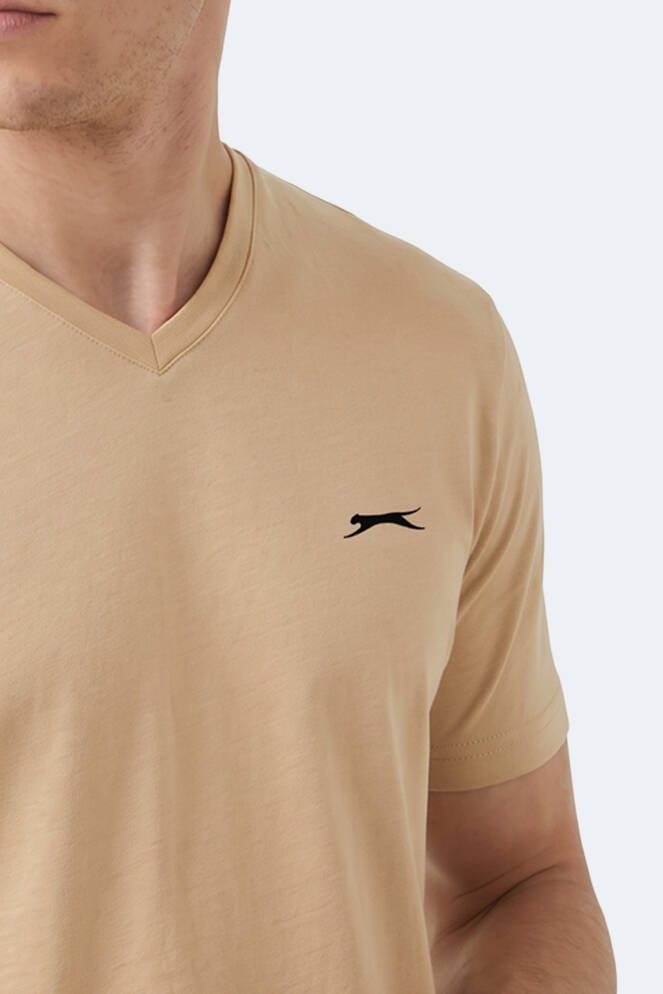 Slazenger RIVALDO T Erkek Bej Tişört
