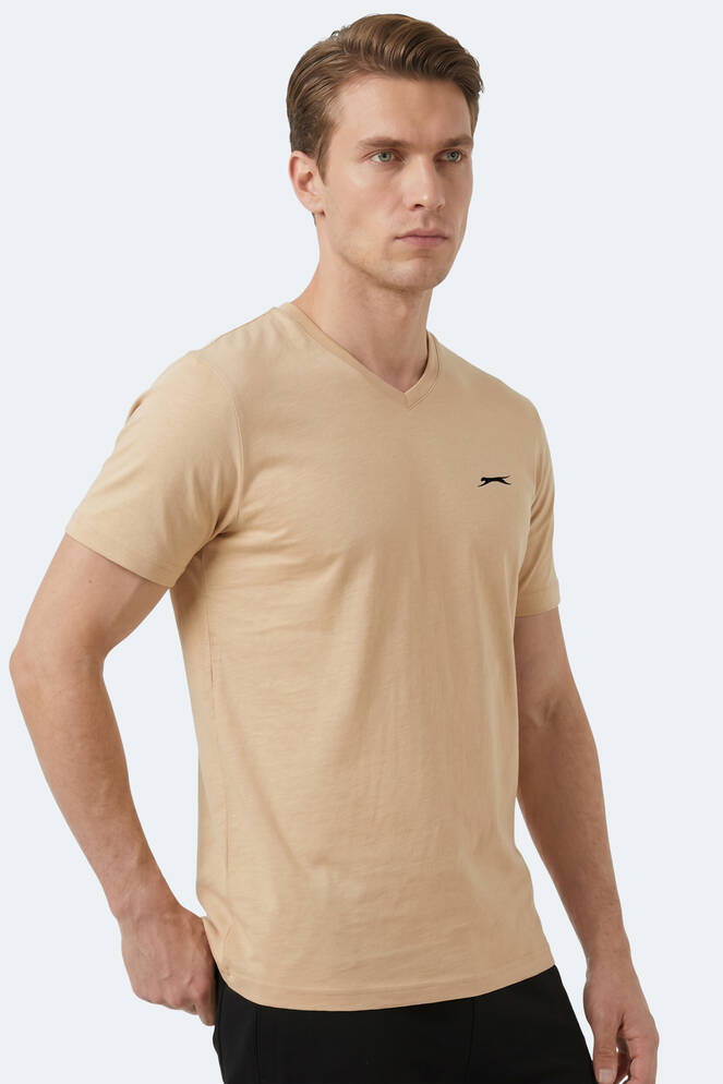 Slazenger RIVALDO T Erkek Bej Tişört