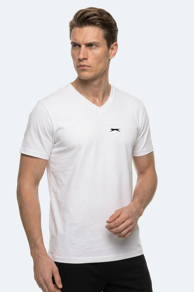 Slazenger RIVALDO T Erkek Beyaz Tişört