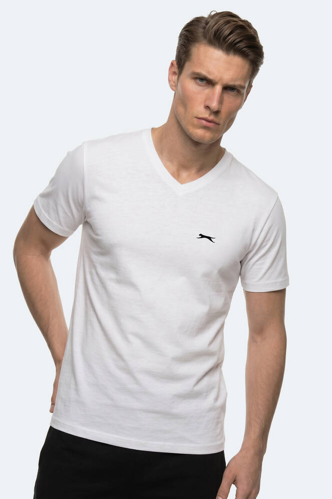 Slazenger RIVALDO T Erkek Beyaz Tişört