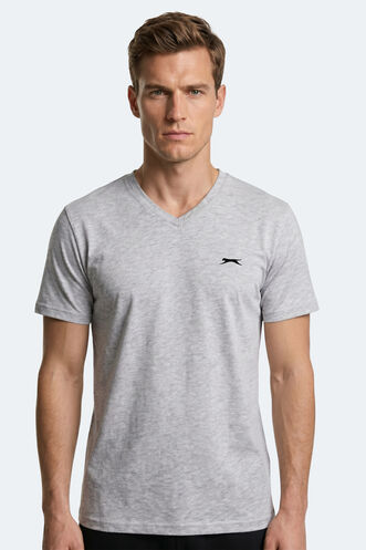Slazenger - Slazenger RIVALDO T Erkek Gri Tişört