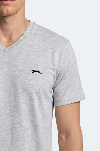 Slazenger RIVALDO T Erkek Gri Tişört - Thumbnail