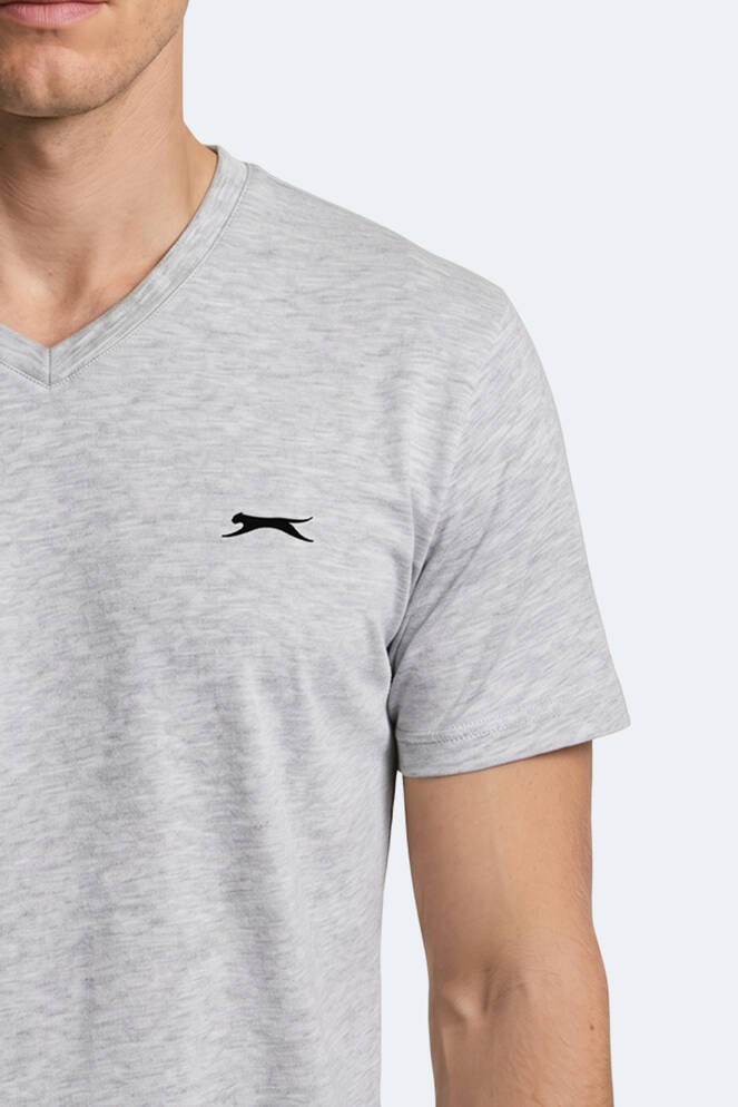 Slazenger RIVALDO T Erkek Gri Tişört