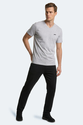 Slazenger RIVALDO T Erkek Gri Tişört - Thumbnail