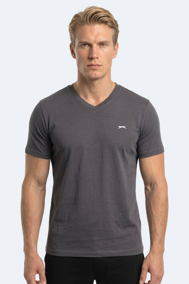 Slazenger RIVALDO T Erkek Koyu Gri Tişört