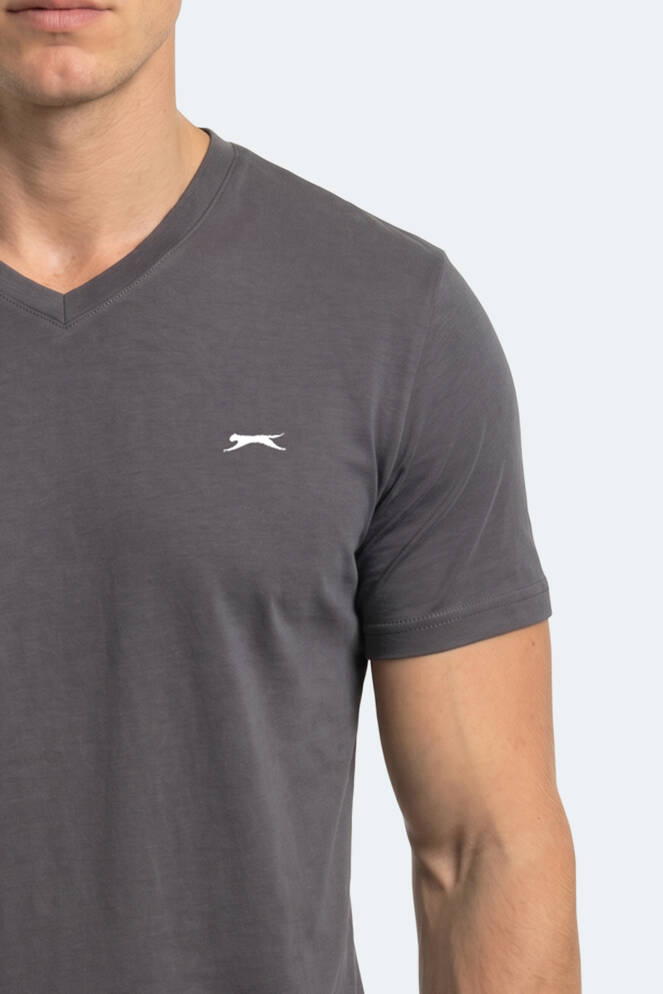 Slazenger RIVALDO T Erkek Koyu Gri Tişört