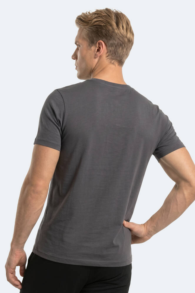Slazenger RIVALDO T Erkek Koyu Gri Tişört