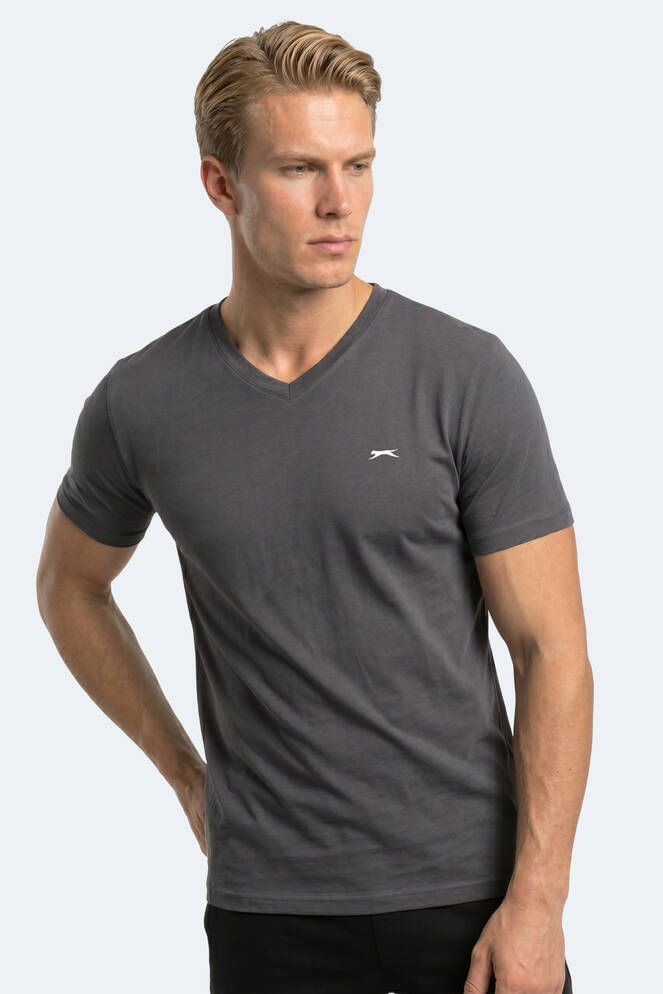 Slazenger RIVALDO T Erkek Koyu Gri Tişört