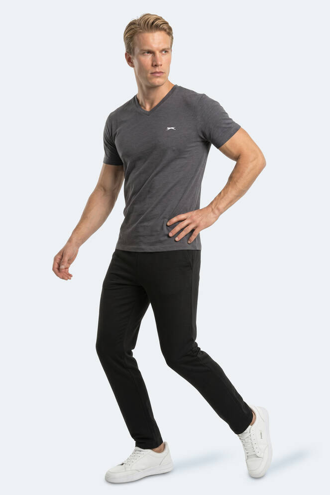Slazenger RIVALDO T Erkek Koyu Gri Tişört