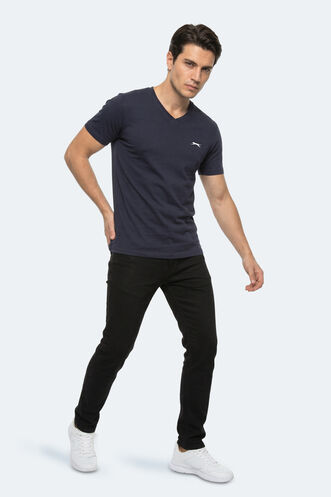 Slazenger RIVALDO T Erkek Lacivert Tişört - Thumbnail