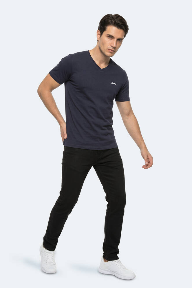Slazenger RIVALDO T Erkek Lacivert Tişört