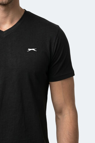 Slazenger RIVALDO T Erkek Siyah Tişört - Thumbnail