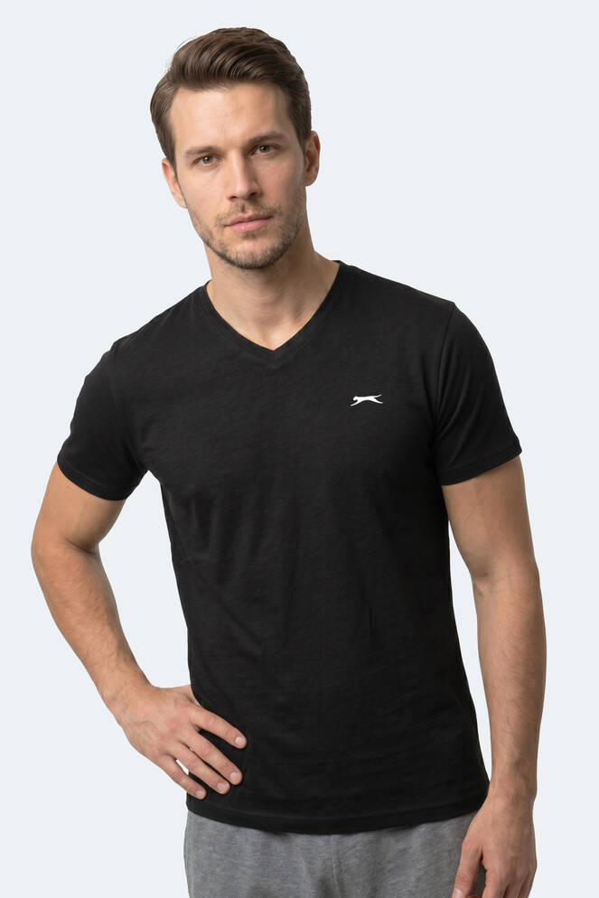 Slazenger RIVALDO T Erkek Siyah Tişört