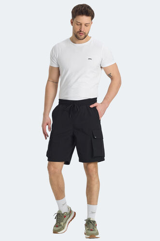 Slazenger RODYA Erkek Şort Siyah - Thumbnail