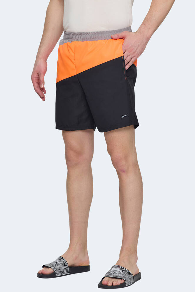 Slazenger ROHAN Erkek Şort Siyah - Turuncu