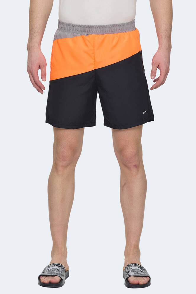 Slazenger ROHAN Erkek Şort Siyah - Turuncu