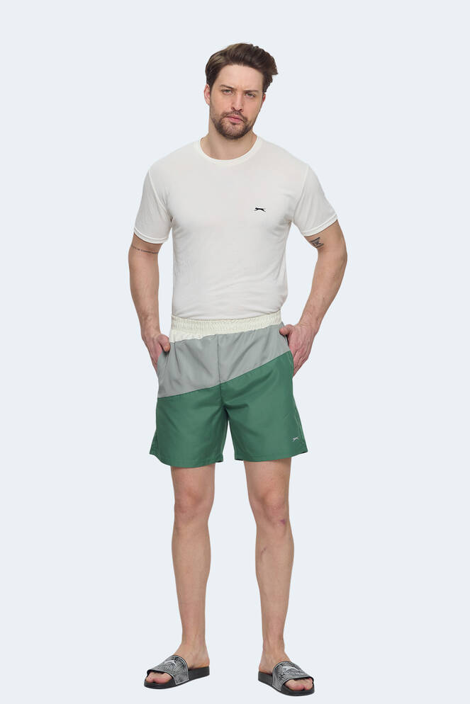 Slazenger ROHAN Erkek Yeşil / Sarı Mayo