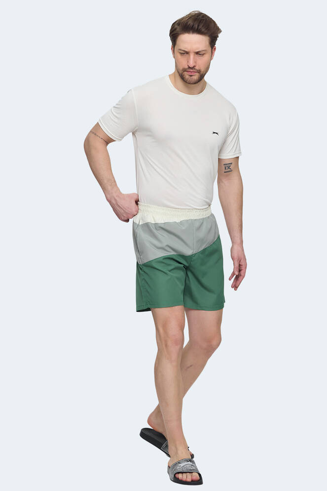 Slazenger ROHAN Erkek Yeşil / Sarı Mayo