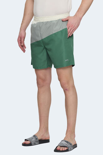 Slazenger - Slazenger ROHAN Erkek Şort Yeşil - Sarı