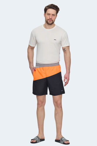 Slazenger ROHAN Men's Shorts Black - Orange - Thumbnail