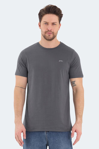 Slazenger - Slazenger ROSALVA Erkek Kısa Kollu T-Shirt Koyu Gri