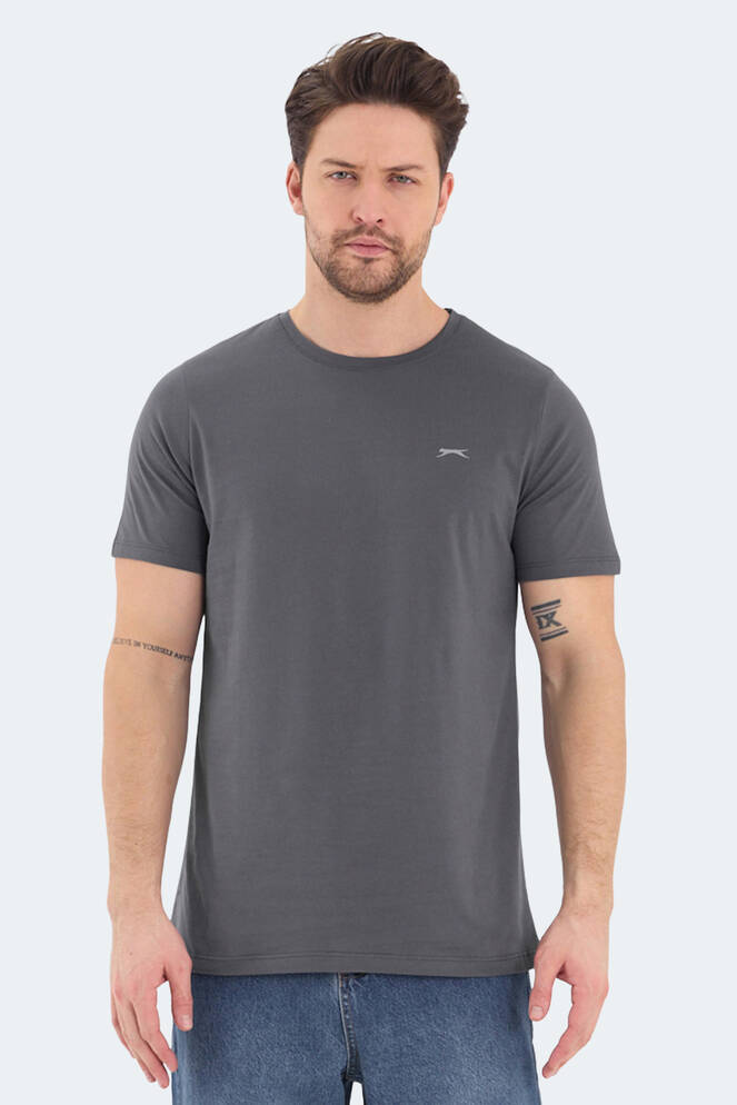 Slazenger ROSALVA Erkek Kısa Kollu T-Shirt Koyu Gri
