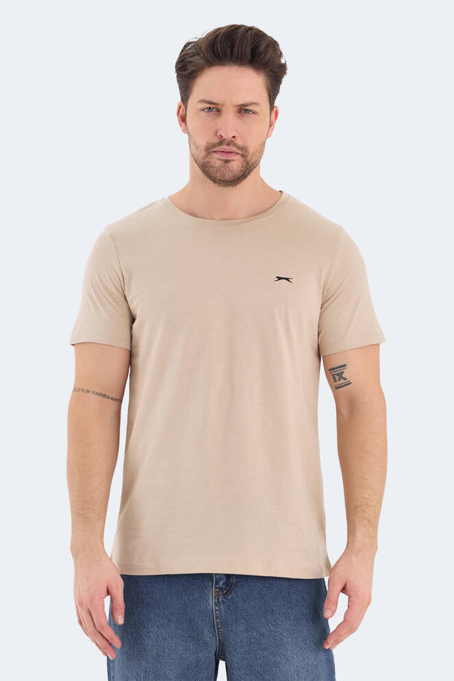 Slazenger ROSALVA Erkek Kısa Kollu T-Shirt Bej