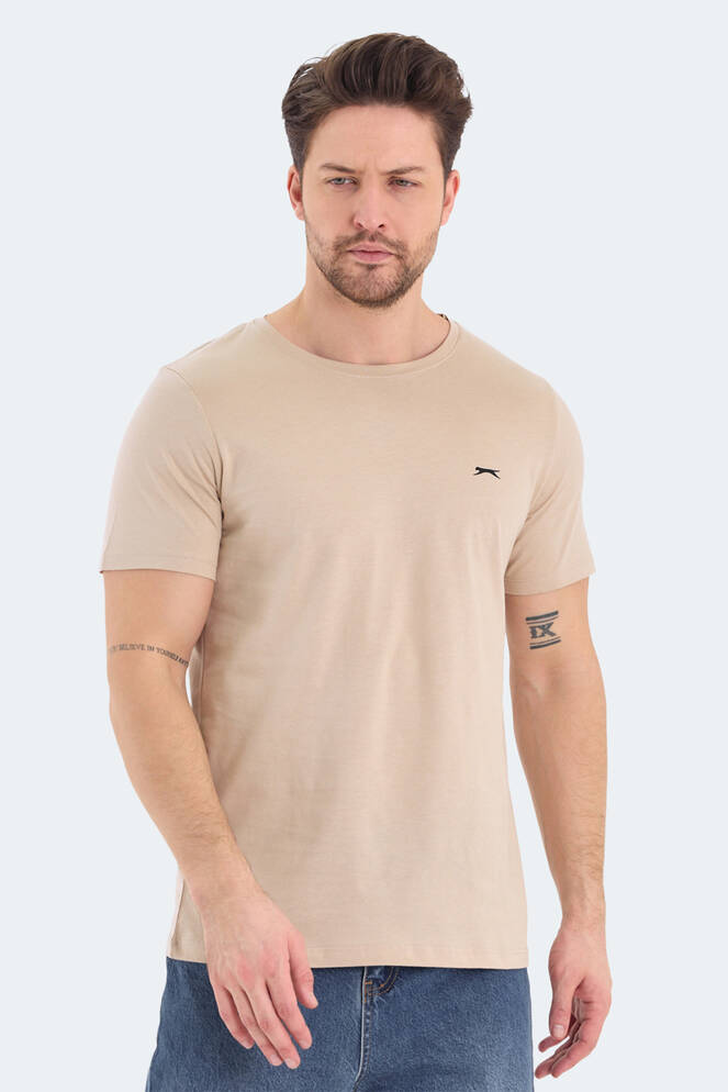 Slazenger ROSALVA Erkek Kısa Kollu T-Shirt Bej