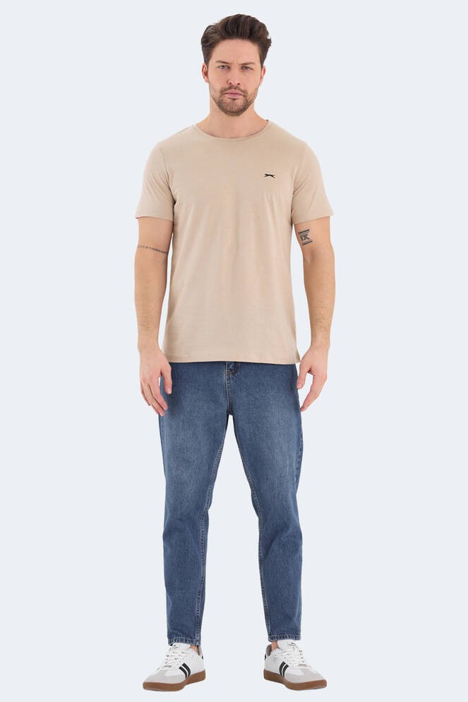 Slazenger ROSALVA Erkek Kısa Kollu T-Shirt Bej