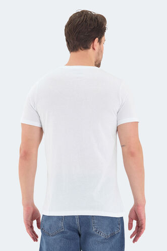 Slazenger ROSALVA Erkek Kısa Kollu T-Shirt Beyaz - Thumbnail