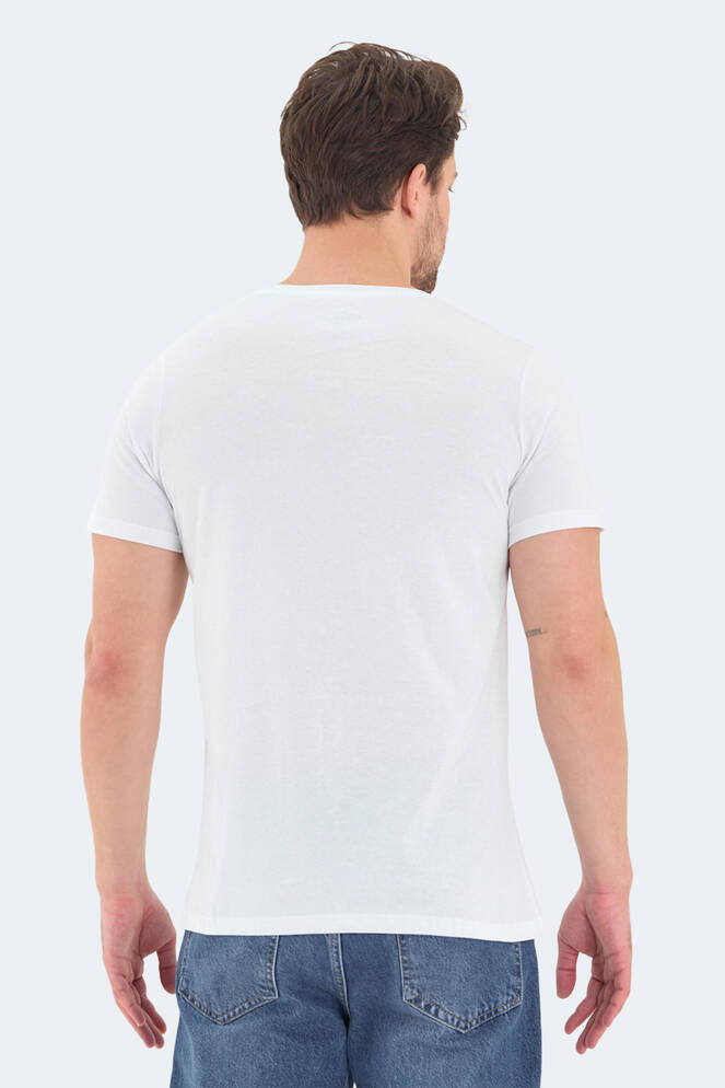 Slazenger ROSALVA Erkek Kısa Kollu T-Shirt Beyaz
