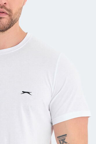 Slazenger ROSALVA Erkek Kısa Kollu T-Shirt Beyaz - Thumbnail