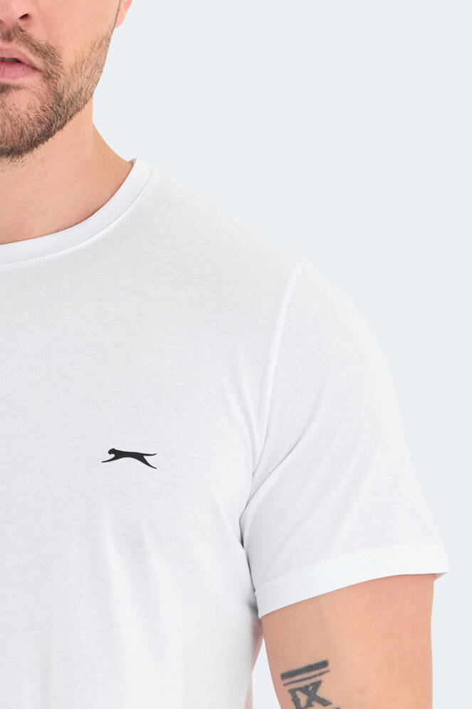 Slazenger ROSALVA Erkek Kısa Kollu T-Shirt Beyaz