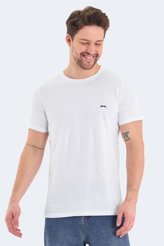 Slazenger ROSALVA Erkek Kısa Kollu T-Shirt Beyaz