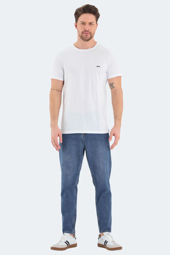 Slazenger ROSALVA Erkek Kısa Kollu T-Shirt Beyaz - Thumbnail