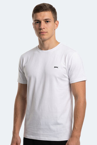 Slazenger - Slazenger ROSALVA IN Erkek Beyaz Tişört