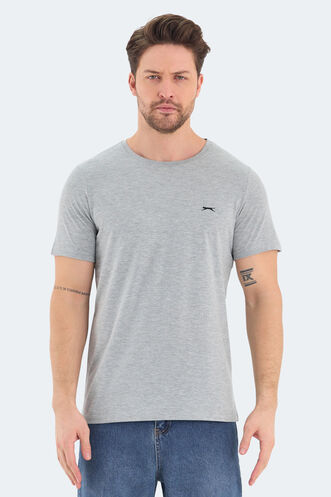 Slazenger - Slazenger ROSALVA Erkek Kısa Kollu T-Shirt Gri