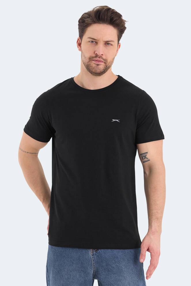 Slazenger ROSALVA Erkek Kısa Kollu T-Shirt Siyah
