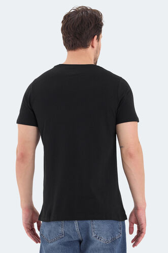 Slazenger ROSALVA Erkek Kısa Kollu T-Shirt Siyah - Thumbnail