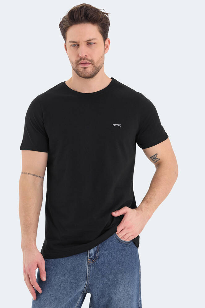 Slazenger ROSALVA Erkek Kısa Kollu T-Shirt Siyah