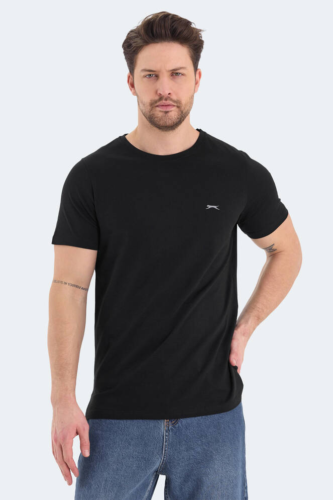 Slazenger ROSALVA Erkek Kısa Kollu T-Shirt Siyah